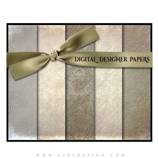 Digital Designer Paper Set - Embossed