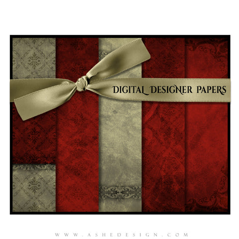 Digital Designer Paper Set - Holiday Luxury