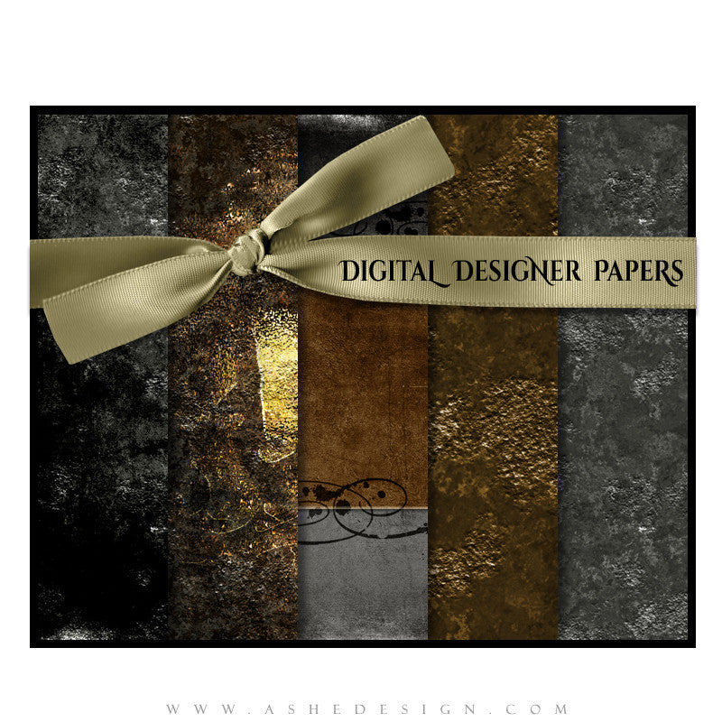 Digital Designer Paper Set - Inked