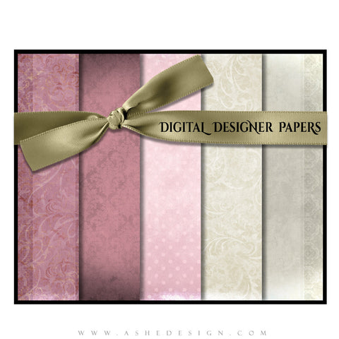 Digital Designer Paper Set - True Love