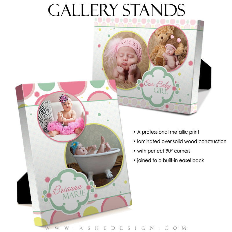 Gallery Stand Design (5x7) - Bubble Gum Pink