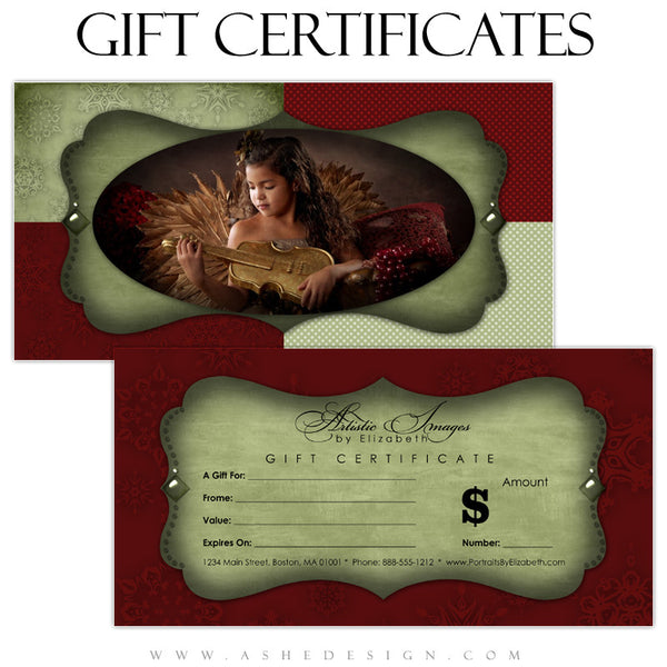 Gift Certificate Designs - Dear Santa