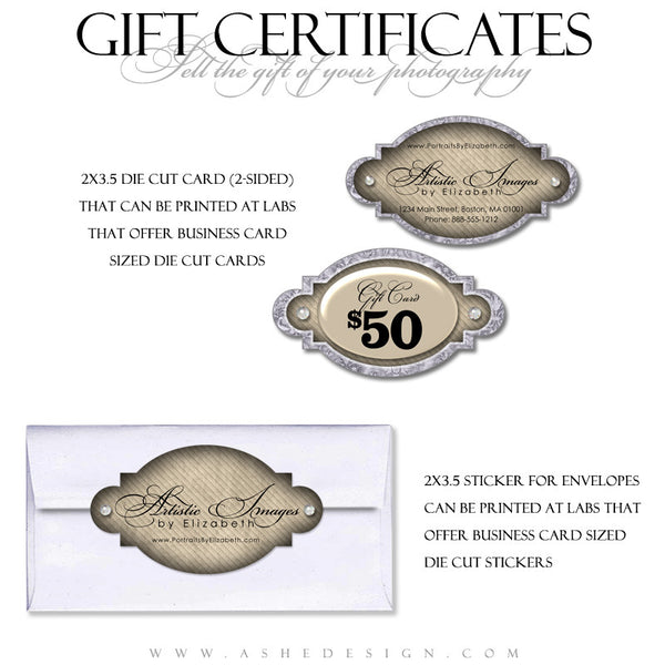 Gift Certificate Designs - Elegance