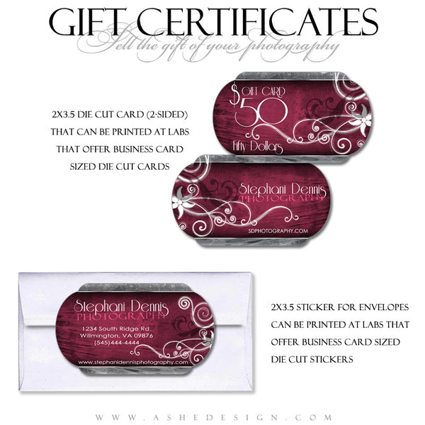 Gift Certificate Designs - Steel Magnolia
