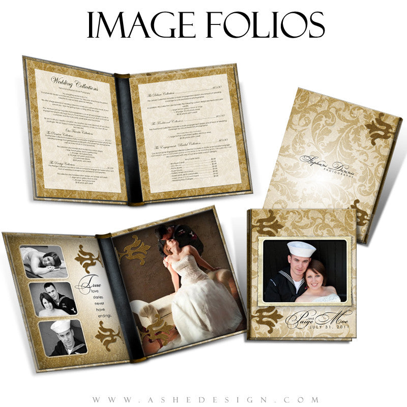 Image Folio Design - Gold Leaf