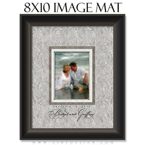 Image Mat Design (8x10) - White Wedding