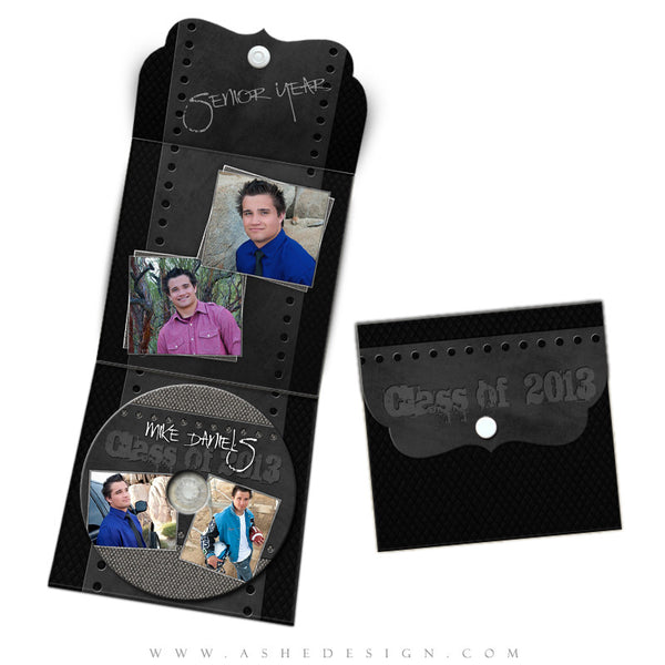 Luxe DVD Case & Label Designs - Black Leather