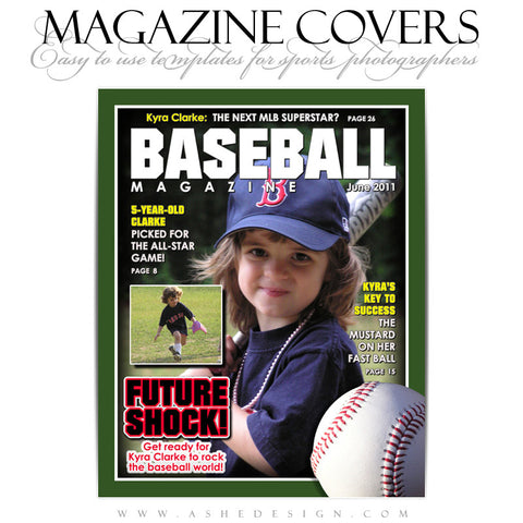 Magazine Cover Design - Baseball