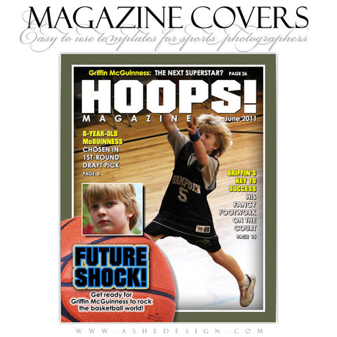 Magazine Cover Design - Basketball