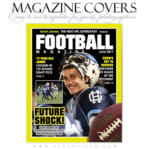 Magazine Cover Design - Football