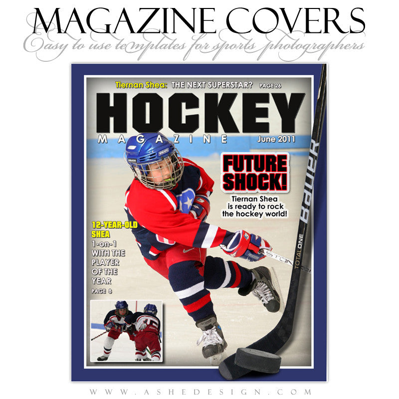 Magazine Cover Design - Hockey