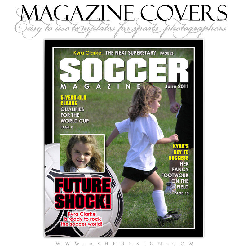 Magazine Cover Design - Soccer