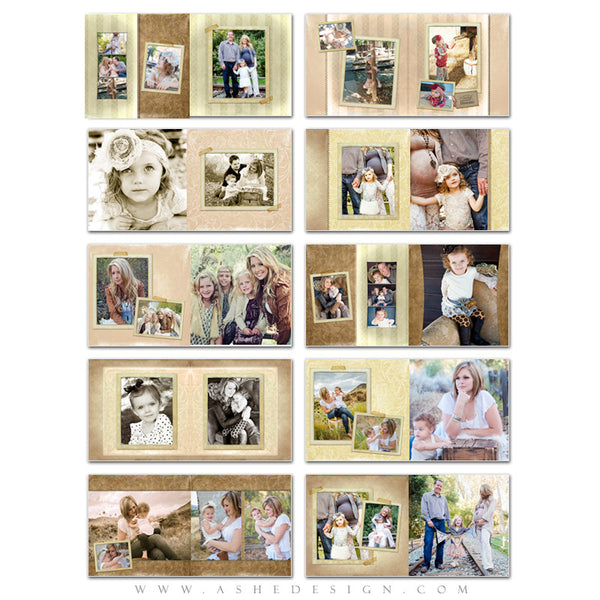 A Stitch In Time Photo Book Template for Photographers