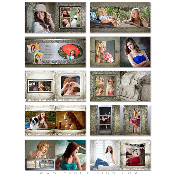 Ashe Design | Senior Girl 10x10 Photo Book | Annalese  pages