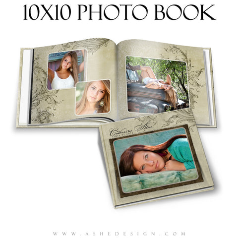 Senior Girl Photo Book Template (10x10) - Catherine Alise