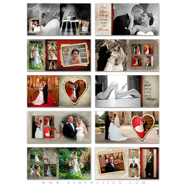 Photo Book Design Template (10x10) - Love Letters