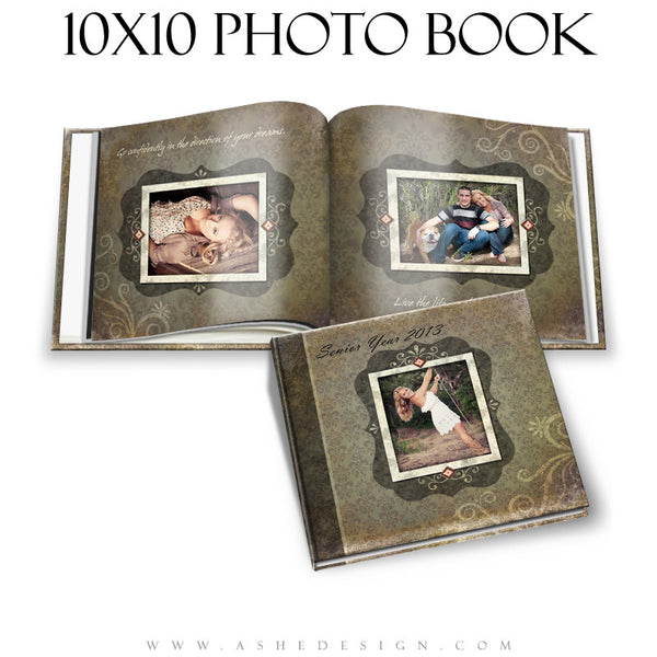 Ashe Design | Shabby Chic 10x10 Photo Book cover
