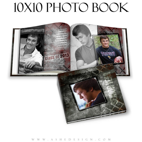 Ashe Design | Photo Book Template 10x10 | Special Elite cover
