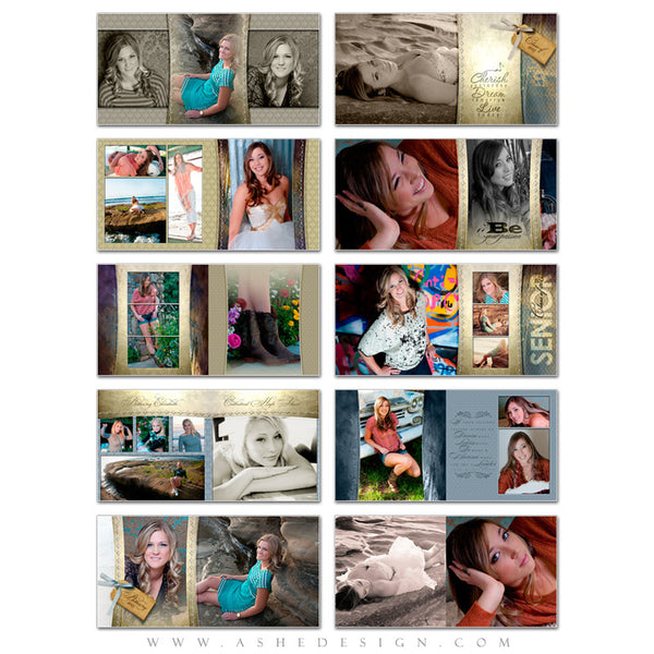 Ashe Design | Photo Book 10x10 | Spring Rain pages