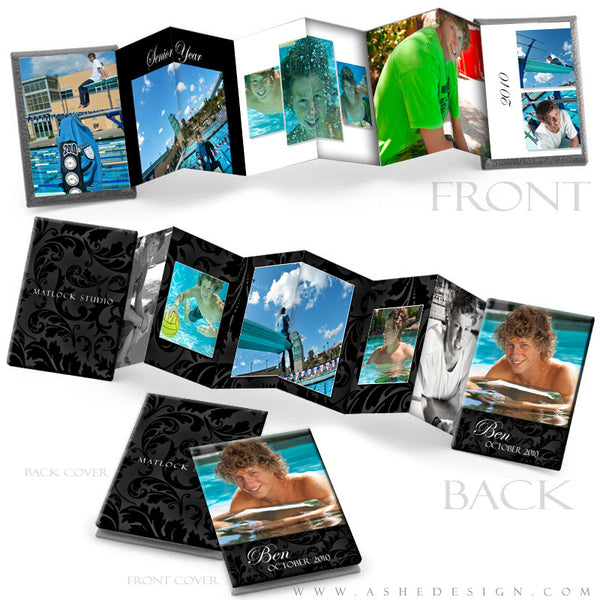 Accordion Mini Photo Book 2 5x3 5 Classic Black White AsheDesign Accordion Mini Photo Book 2 5x3 5 Classic Black White AsheDesign