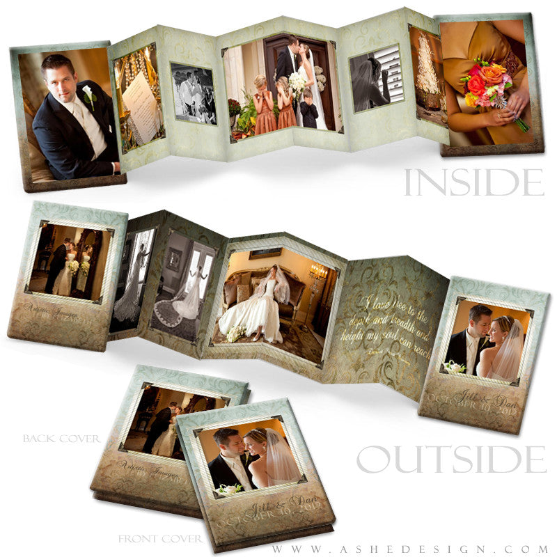 Photo Book Template (2.5x3.5 Wallet Accordion) - Something Old