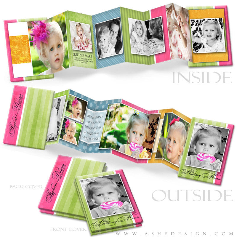 Photo Book Template (2.5x3.5 Wallet Accordion) - Spring Fling