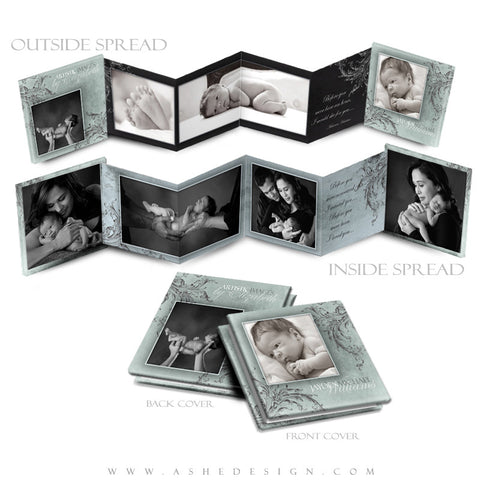 Photo Book Design Template (3x3 Accordion Mini) - A Mother's Love