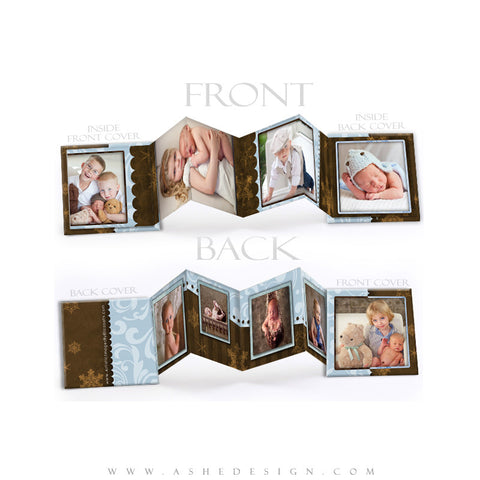 Photo Book Design Template (3x3 Accordion Mini) - Be Merry