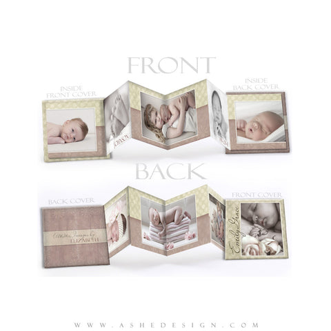 Baby Girl Photo Book Template (3x3 Accordion Mini) - Emily Grace