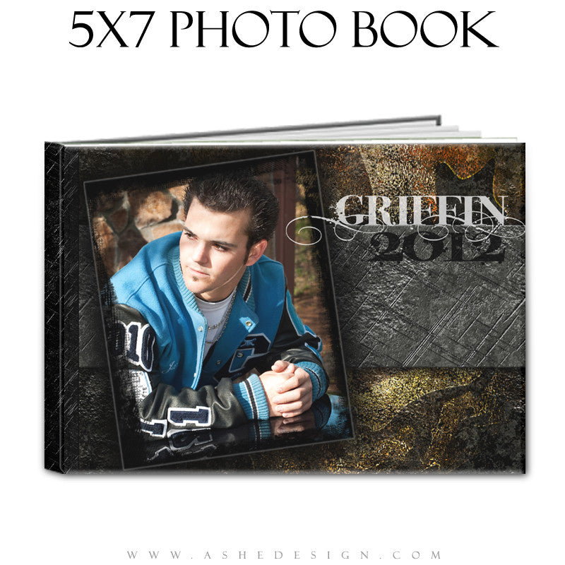 Senior Boy Photo Book Template (5x7) - Tattooed