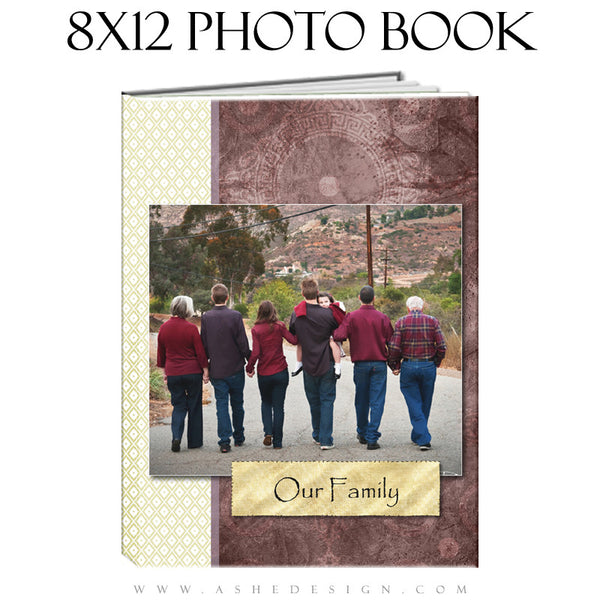 Photo Book Design Template (8x12) - Pear Berry