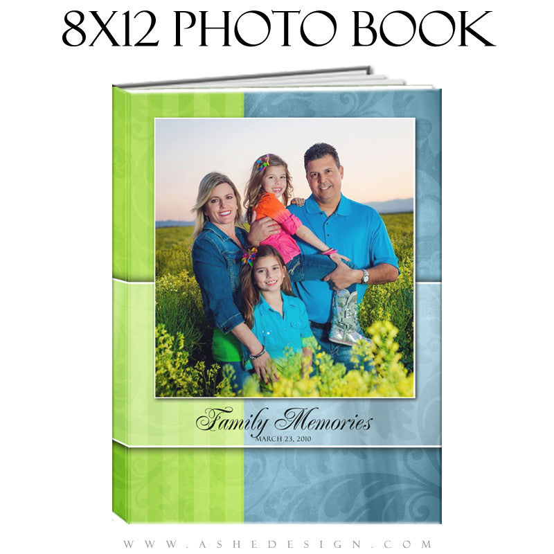 Photo Book Template (8x12) - Spring Fling
