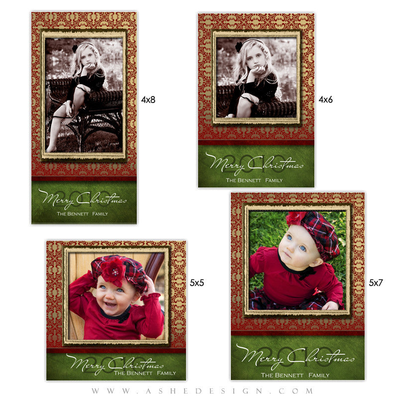 Christmas Photo Card Set - Velvet