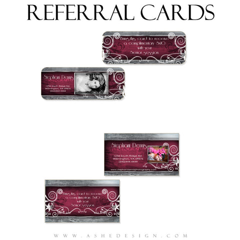 Referral Card Designs - Steel Magnolia