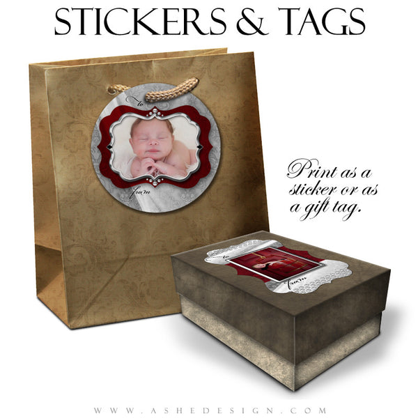 Sticker Design Set - Christmas Bling