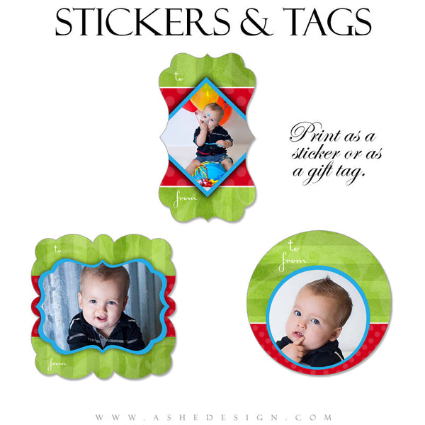Sticker Design Set - Holly Jolly Christmas