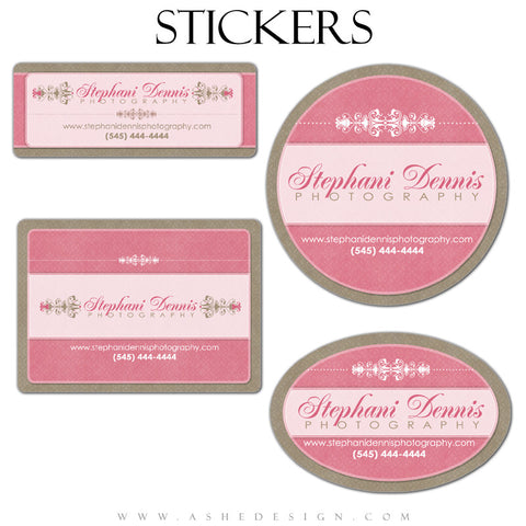 Sticker Design Set - Raspberry Cream