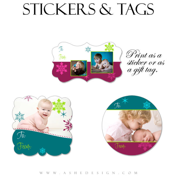 Sticker Design Set - Santa Baby