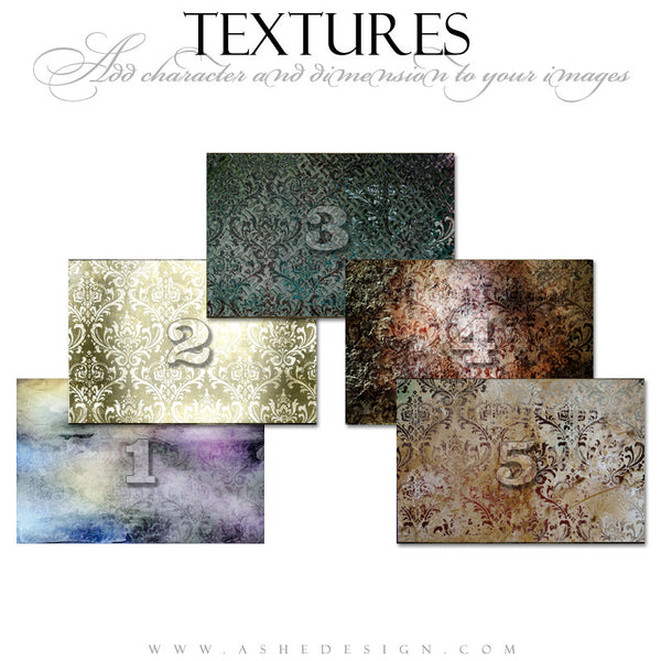 Ashe Design | Artistic Brocade Texture Overlays