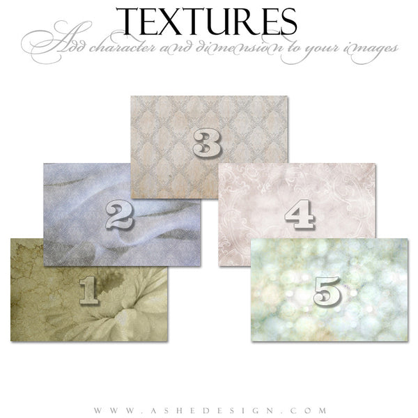 Ashe Design | Delicate Accents Texture Overlays