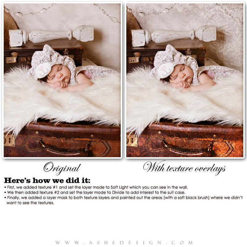 Ashe Design | Victorian Cottage Texture Overlays example