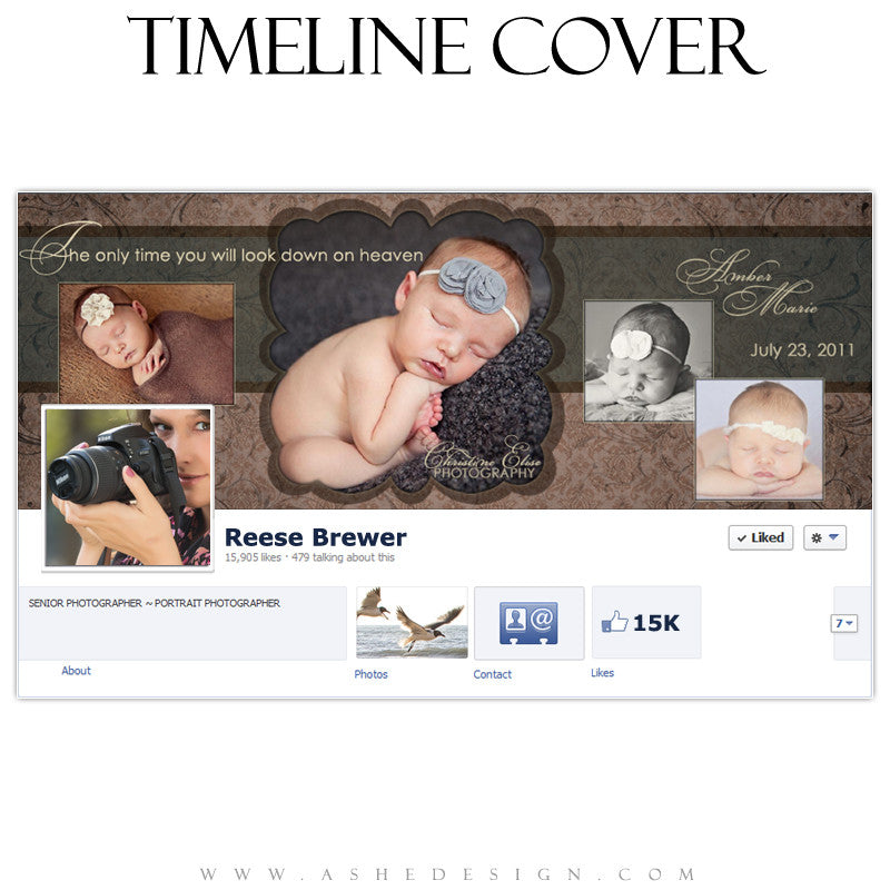 Timeline Cover Template | Amber Marie
