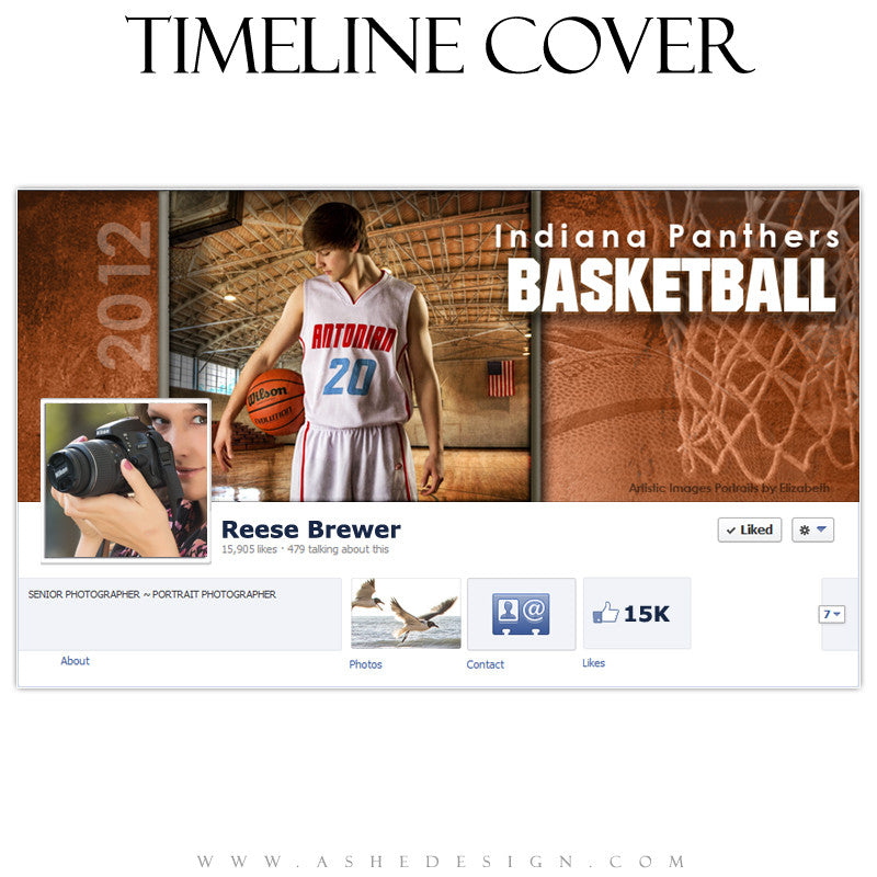 Timeline Cover Design - Basketball