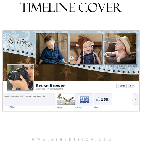 Timeline Cover Design - Be Merry
