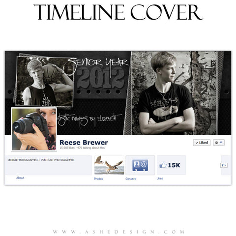 Timeline Cover Design - Black Leather