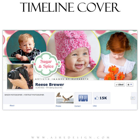 Timeline Cover Design - Bubble Gum
