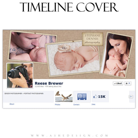 Timeline Cover Design - Burlap