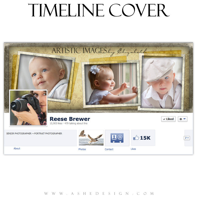 Timeline Cover Design - Cherished Memories