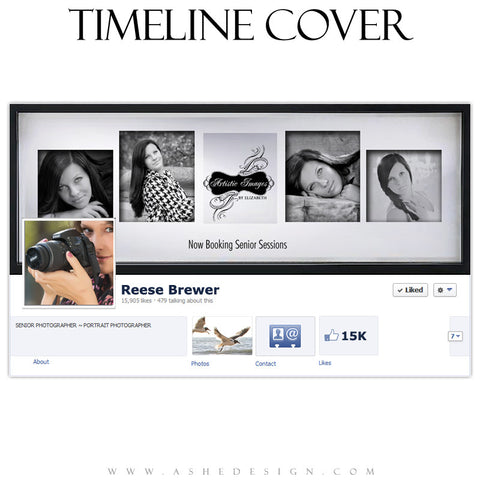 Timeline Cover Design - Classic Black Framed