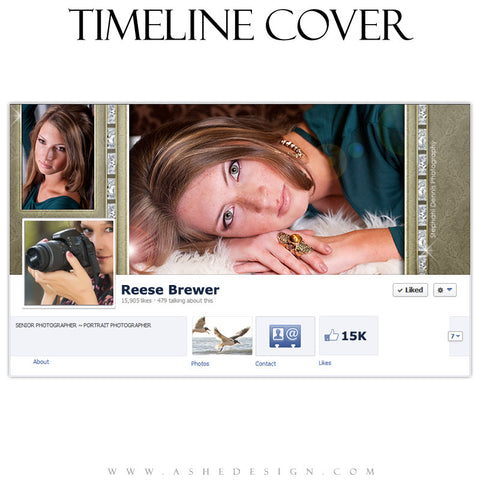 Timeline Cover Design - Diamonds & Lace